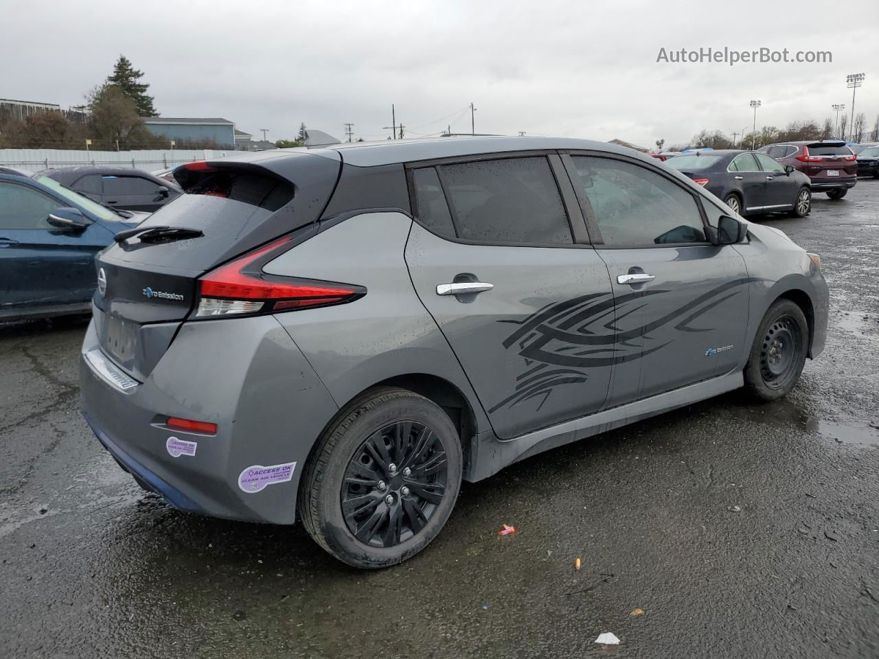 2019 Nissan Leaf S Gray vin: 1N4AZ1CP0KC305532