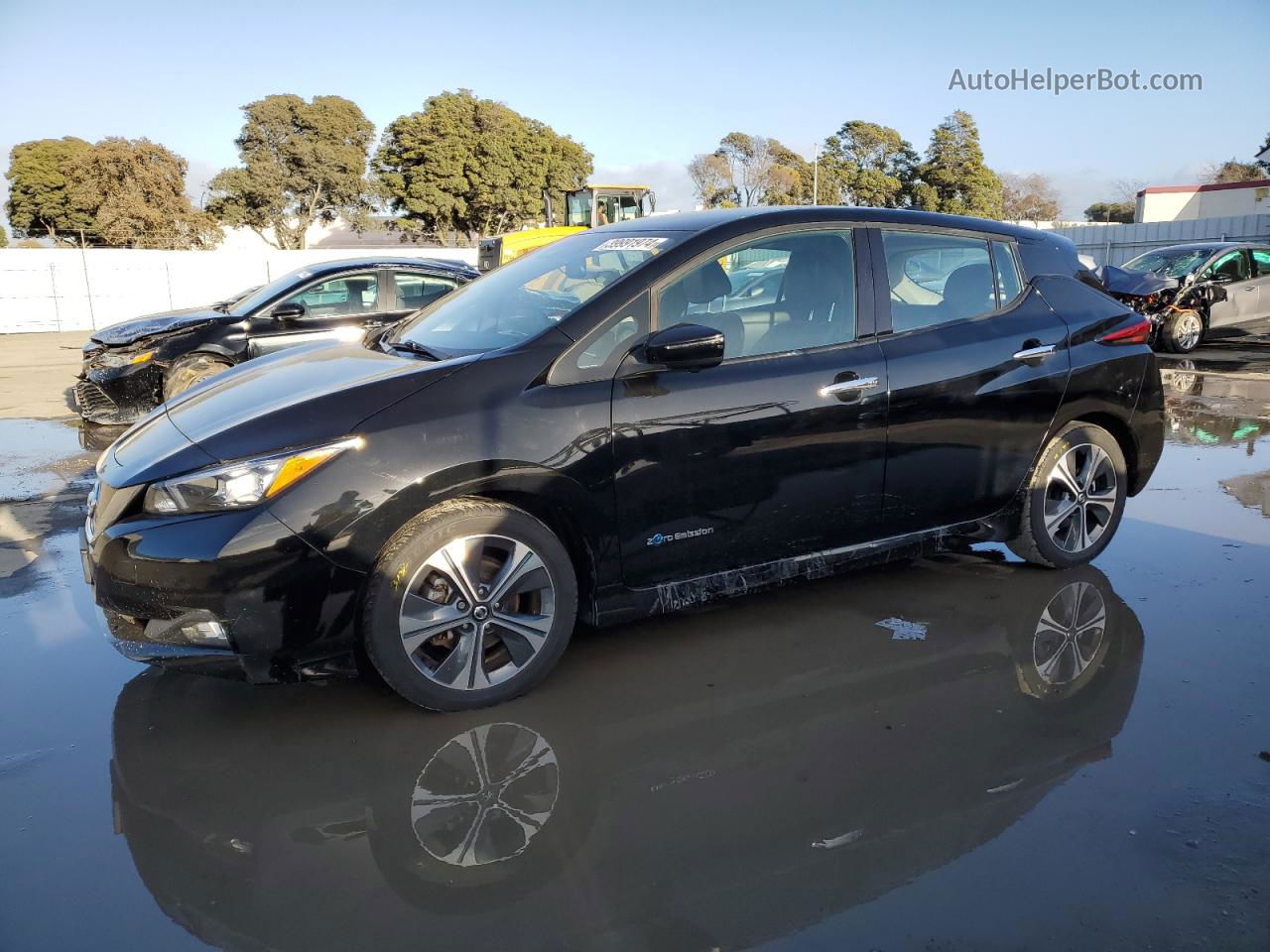 2019 Nissan Leaf S Blue vin: 1N4AZ1CP0KC305689