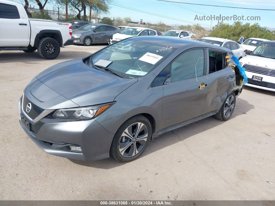 2019 Nissan Leaf Sv Gray vin: 1N4AZ1CP0KC309287