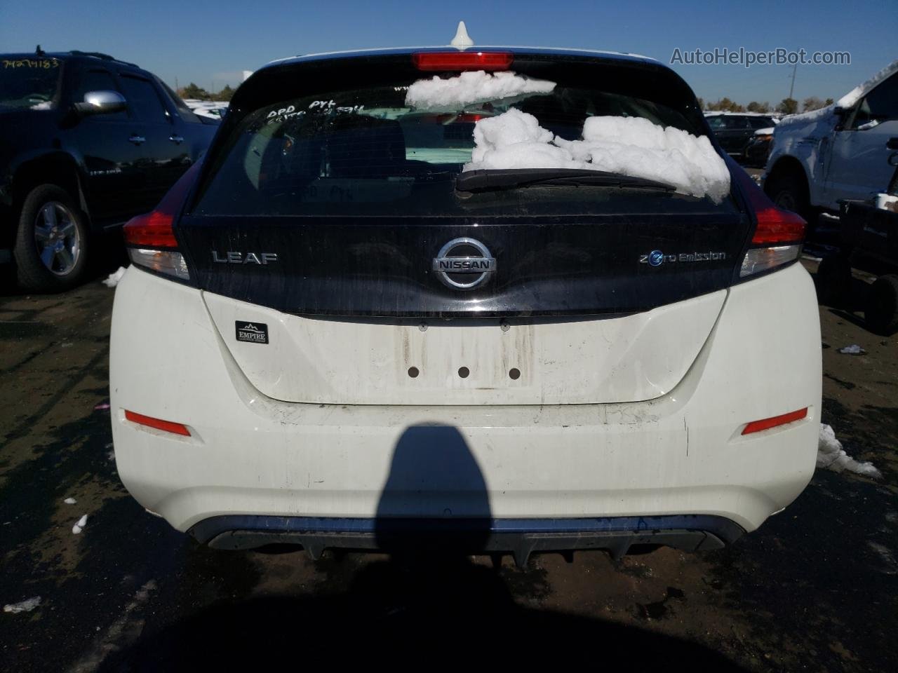 2019 Nissan Leaf S Белый vin: 1N4AZ1CP0KC318927