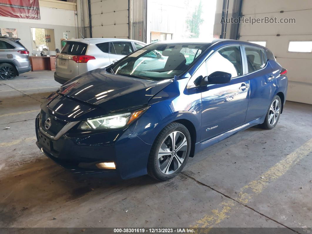 2019 Nissan Leaf Sv Синий vin: 1N4AZ1CP0KC321147