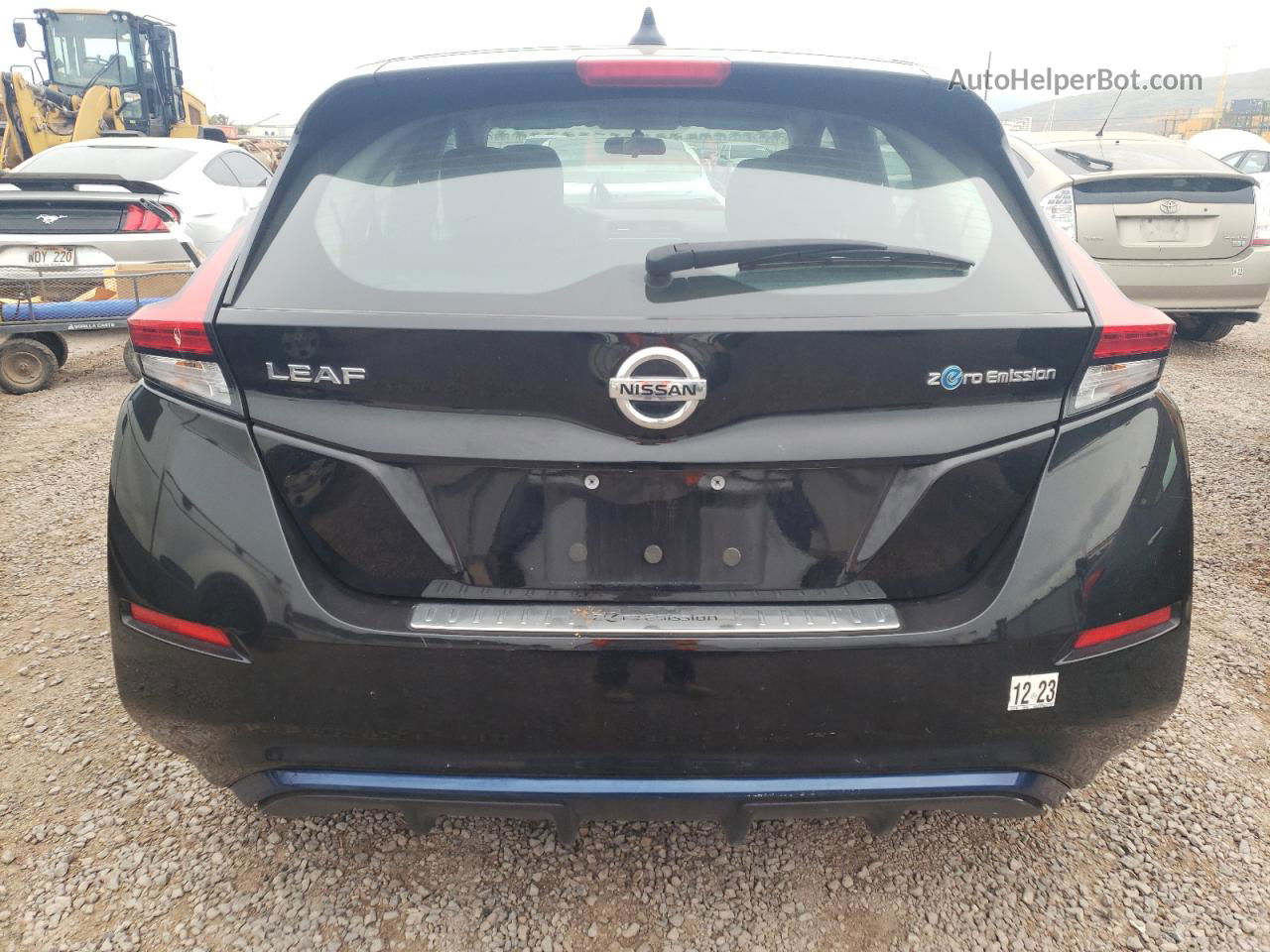 2019 Nissan Leaf S Черный vin: 1N4AZ1CP0KC321259