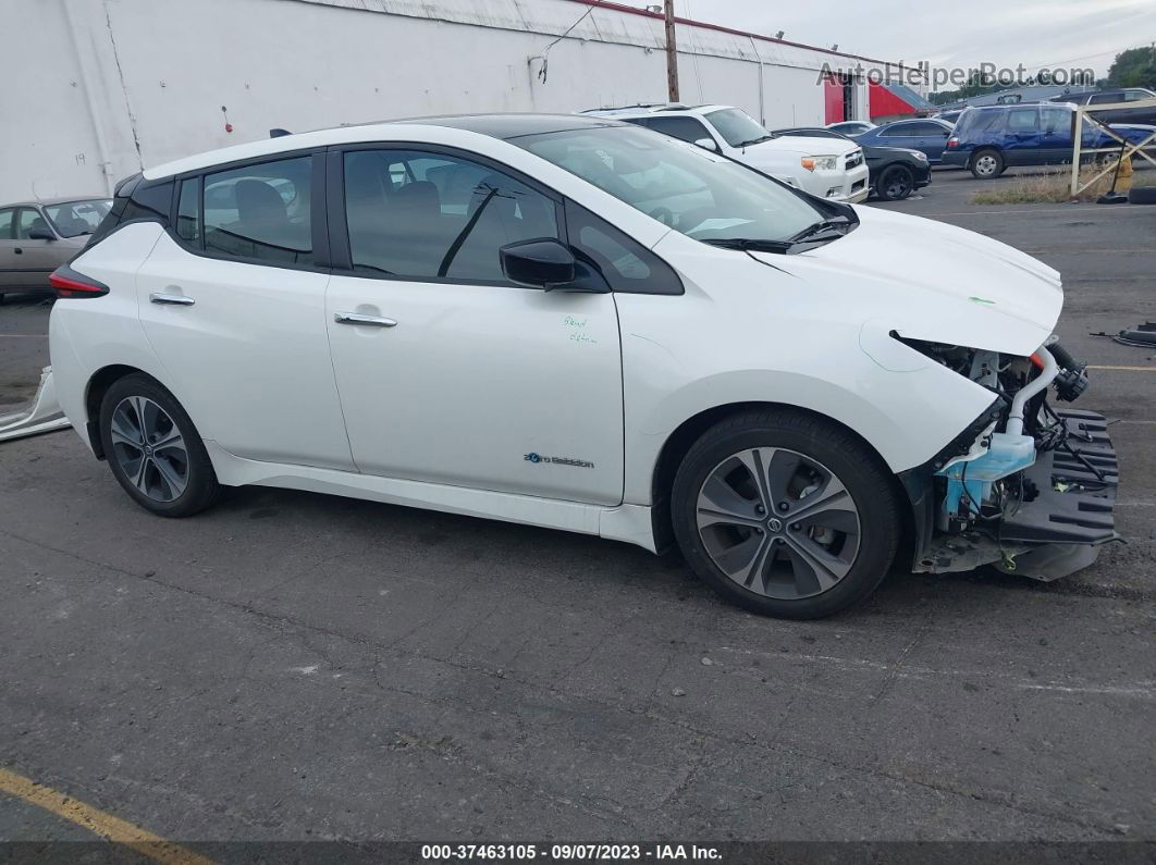 2019 Nissan Leaf Sv White vin: 1N4AZ1CP1KC303112