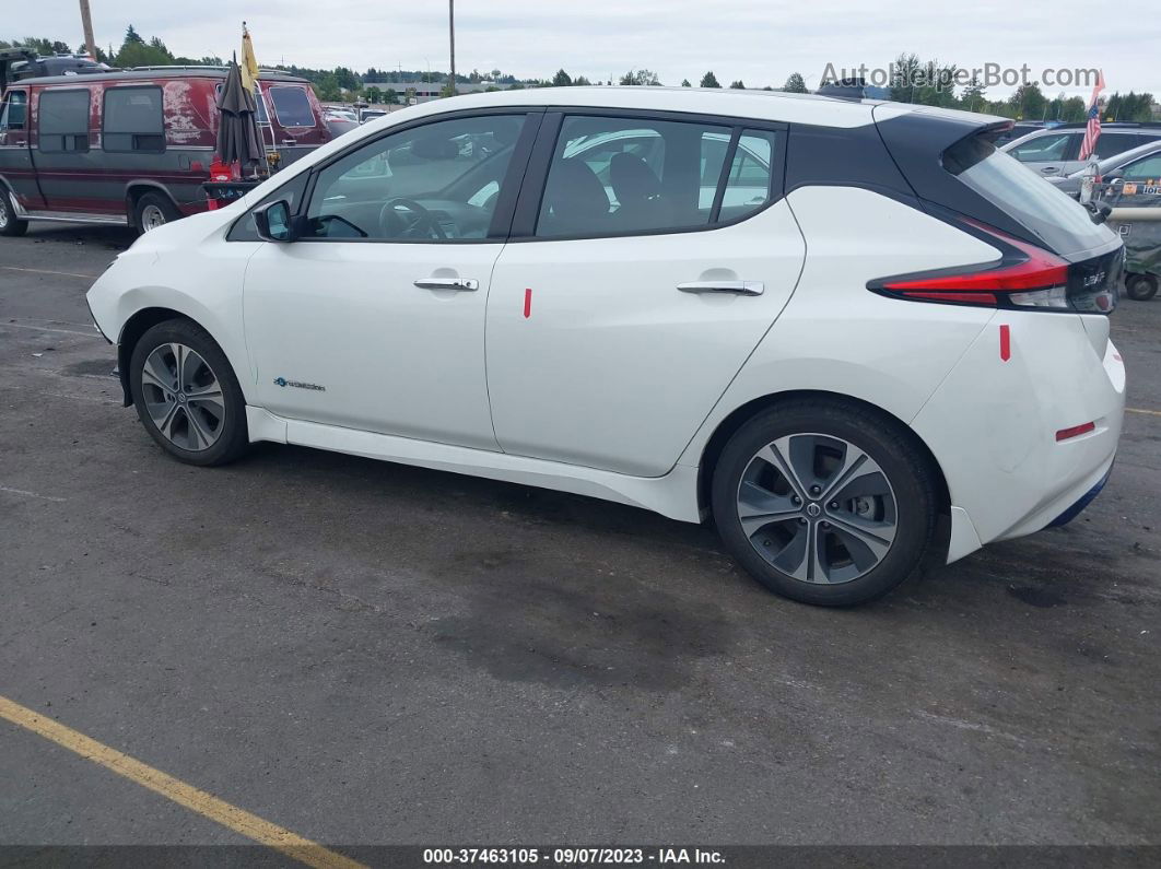 2019 Nissan Leaf Sv White vin: 1N4AZ1CP1KC303112