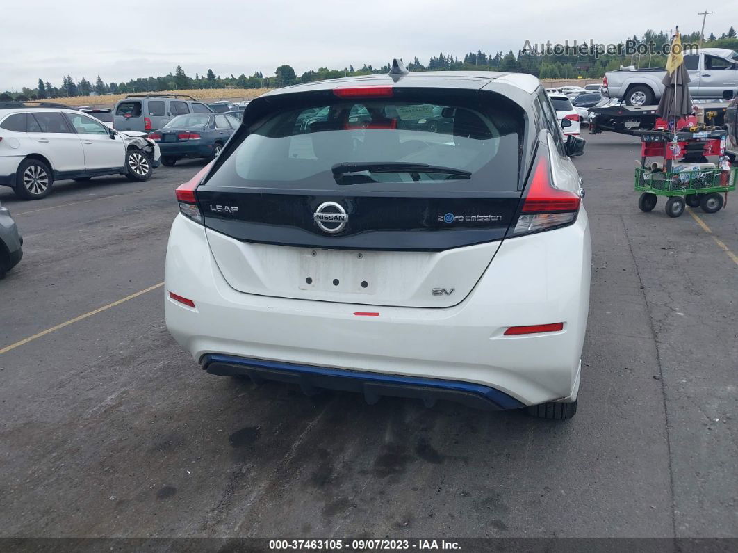 2019 Nissan Leaf Sv White vin: 1N4AZ1CP1KC303112