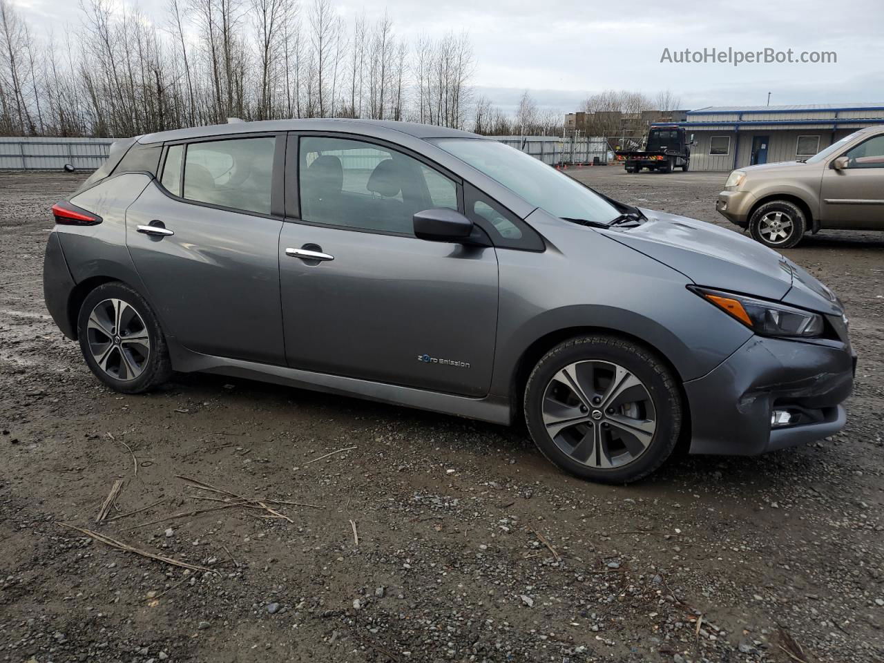 2019 Nissan Leaf S Gray vin: 1N4AZ1CP1KC305460