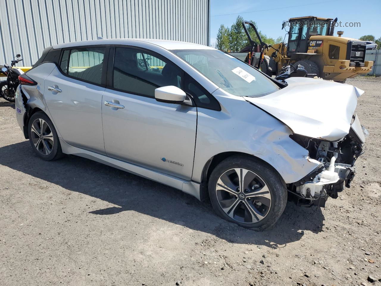 2019 Nissan Leaf S Silver vin: 1N4AZ1CP1KC306625