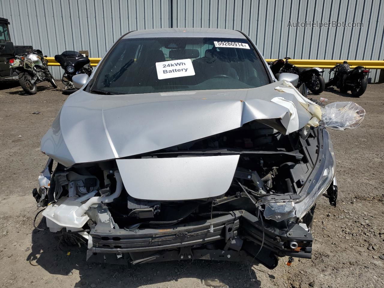 2019 Nissan Leaf S Silver vin: 1N4AZ1CP1KC306625