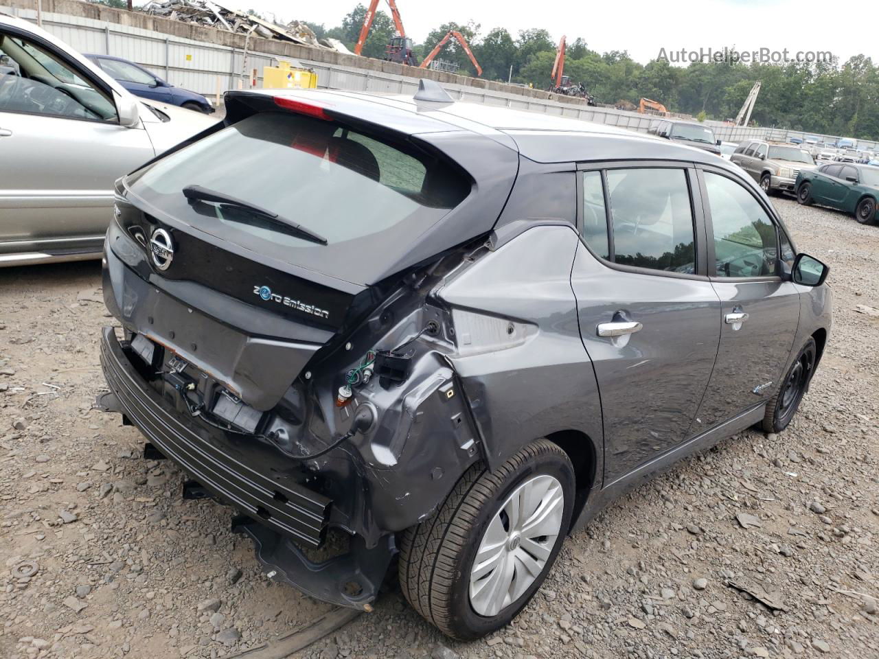 2019 Nissan Leaf S Gray vin: 1N4AZ1CP1KC309511