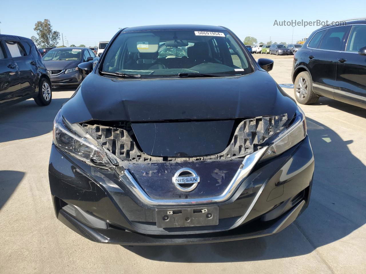 2019 Nissan Leaf S Black vin: 1N4AZ1CP1KC317270