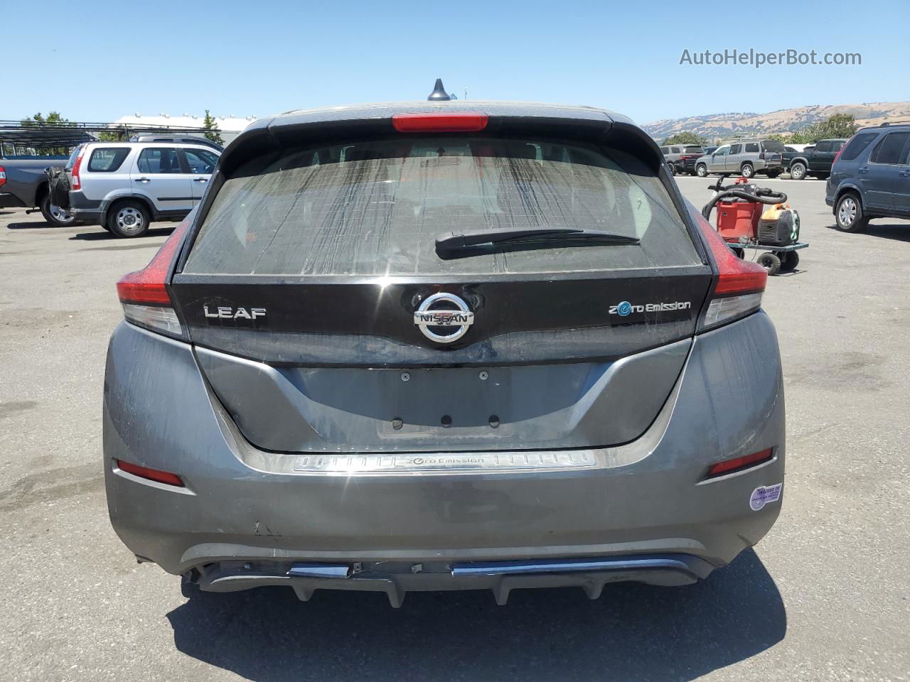 2019 Nissan Leaf S Gray vin: 1N4AZ1CP2KC305774