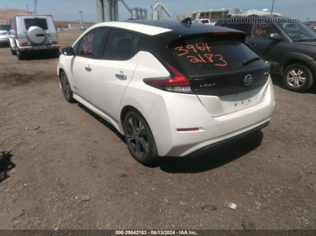 2019 Nissan Leaf Sv White vin: 1N4AZ1CP2KC305905