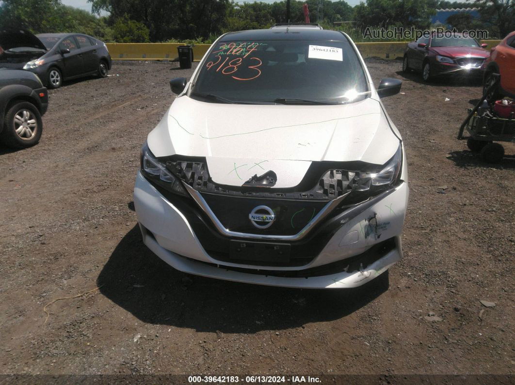 2019 Nissan Leaf Sv White vin: 1N4AZ1CP2KC305905