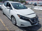 2019 Nissan Leaf S White vin: 1N4AZ1CP2KC307458