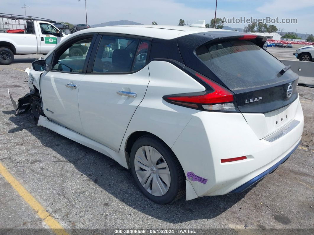 2019 Nissan Leaf S White vin: 1N4AZ1CP2KC307458