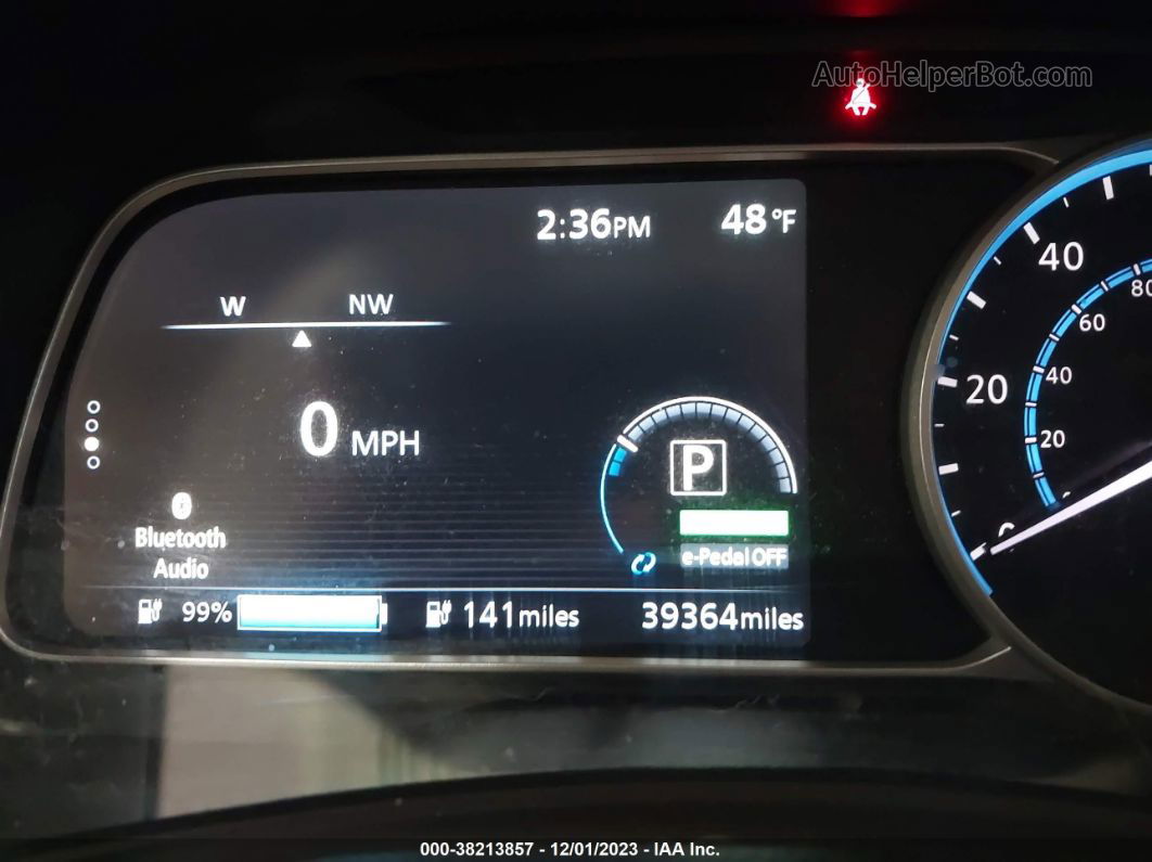 2019 Nissan Leaf Sv Silver vin: 1N4AZ1CP2KC317584