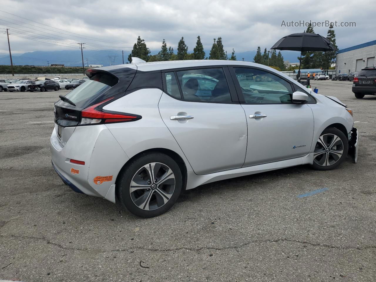 2019 Nissan Leaf S Silver vin: 1N4AZ1CP2KC319268