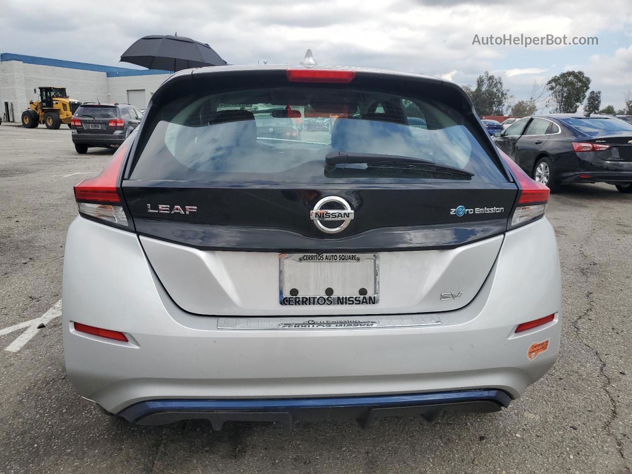 2019 Nissan Leaf S Silver vin: 1N4AZ1CP2KC319268