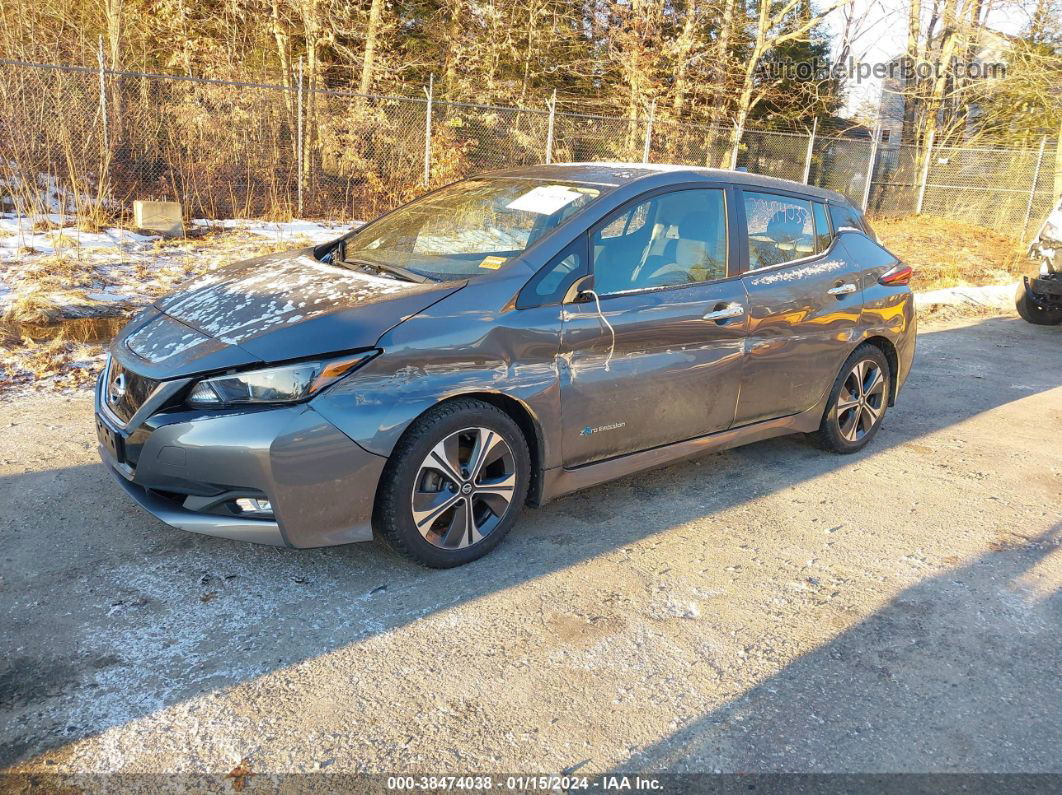 2019 Nissan Leaf Sv Gray vin: 1N4AZ1CP3KC306934