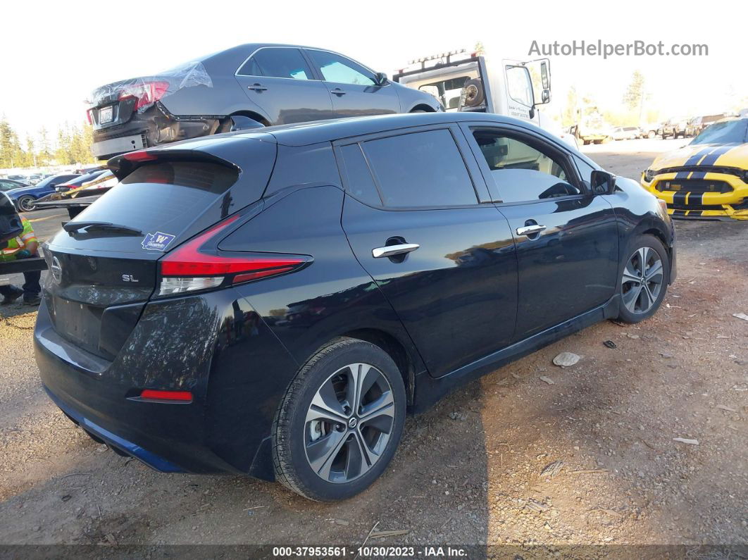 2019 Nissan Leaf Sl Black vin: 1N4AZ1CP3KC308036