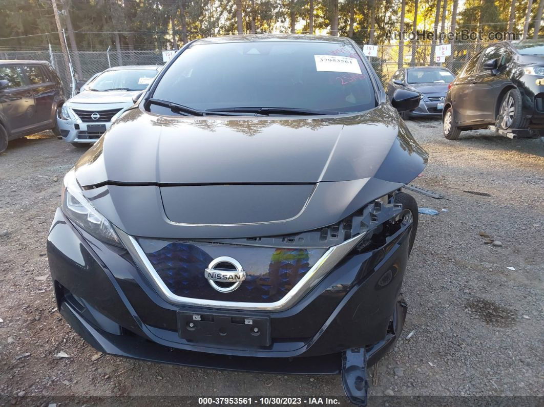 2019 Nissan Leaf Sl Black vin: 1N4AZ1CP3KC308036