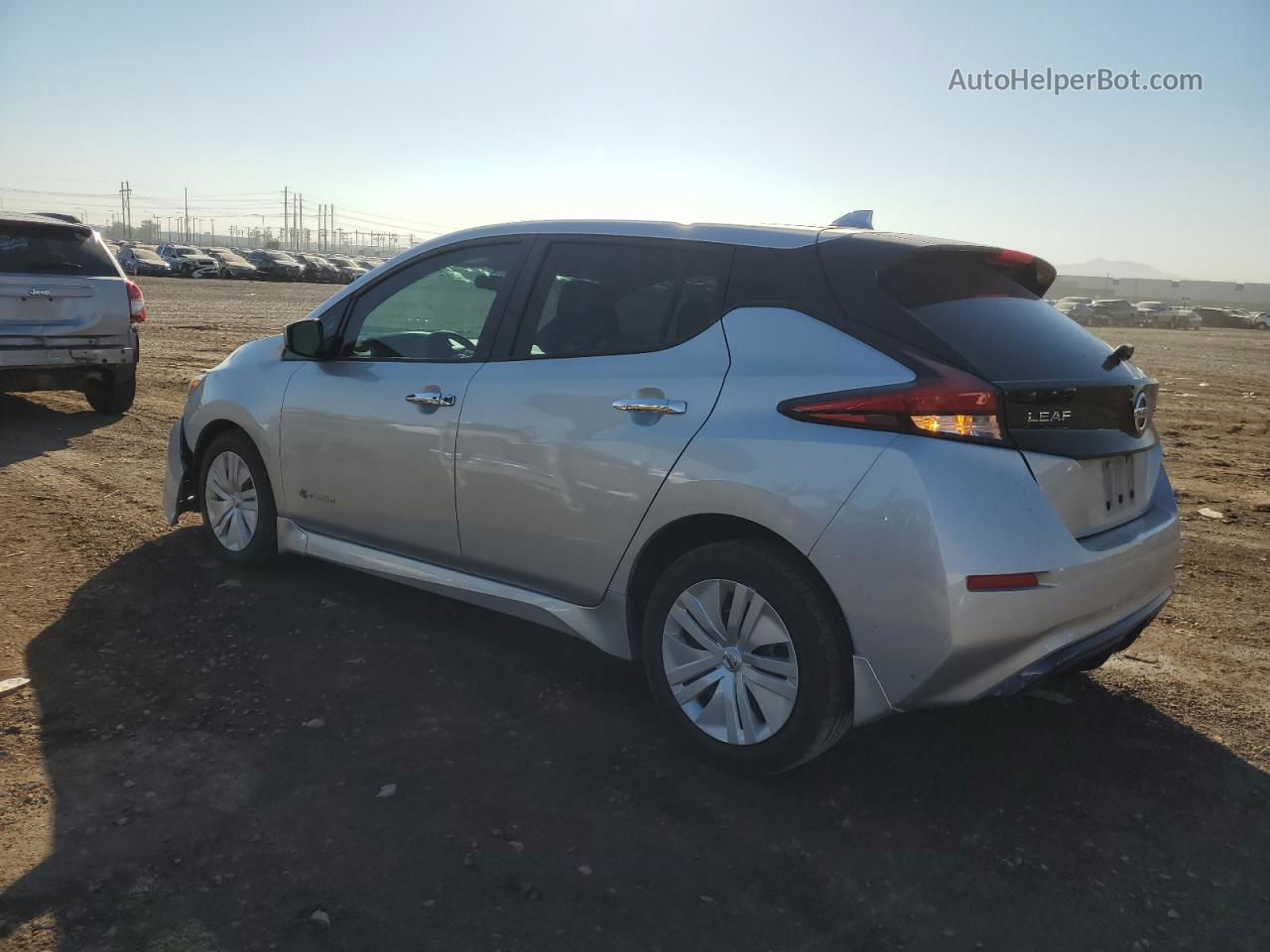 2019 Nissan Leaf S Серебряный vin: 1N4AZ1CP3KC308876