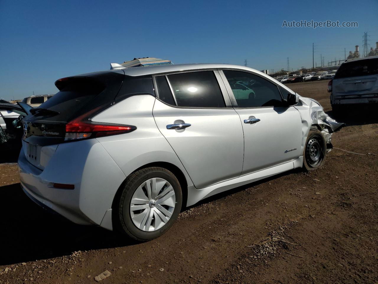 2019 Nissan Leaf S Серебряный vin: 1N4AZ1CP3KC308876