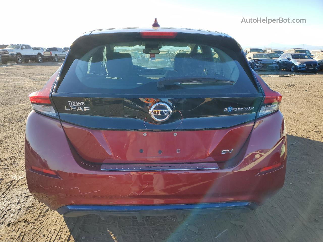 2019 Nissan Leaf S Red vin: 1N4AZ1CP3KC309770