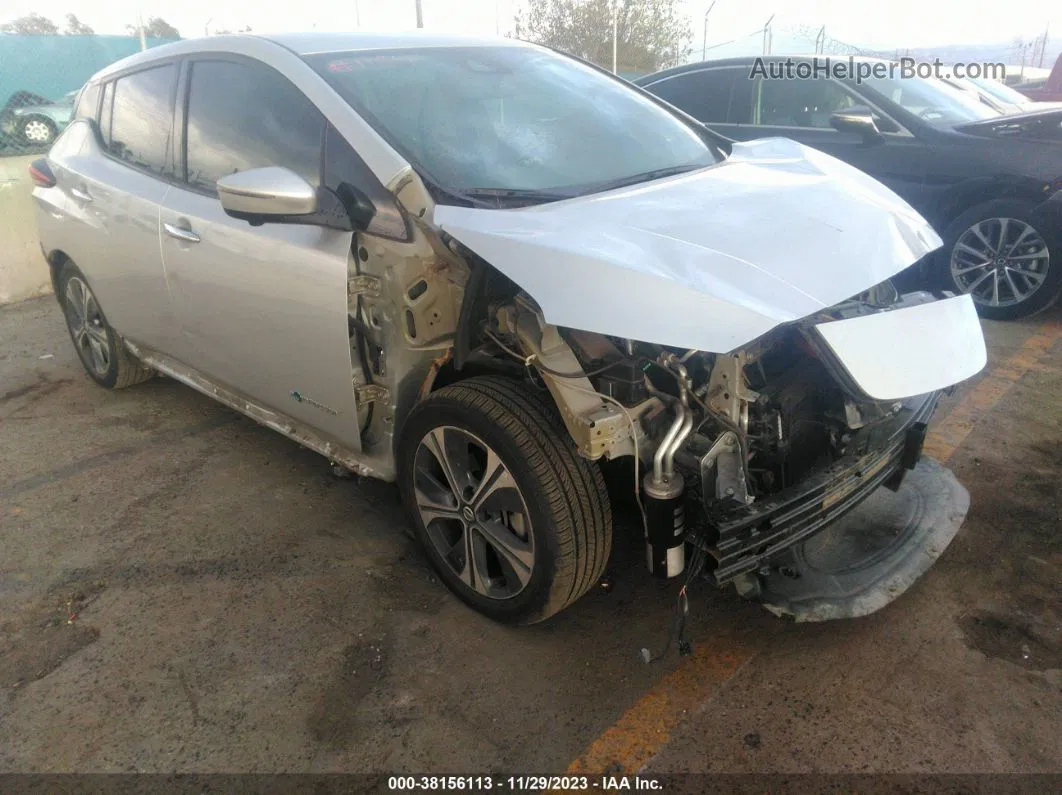 2019 Nissan Leaf Sl Silver vin: 1N4AZ1CP4KC306991