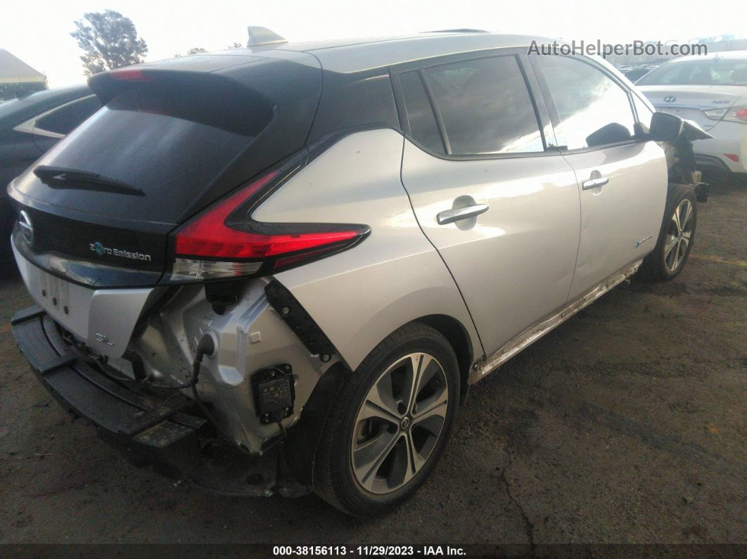 2019 Nissan Leaf Sl Silver vin: 1N4AZ1CP4KC306991