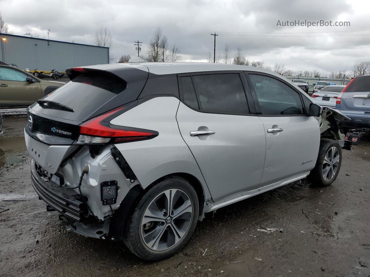 2019 Nissan Leaf S Silver vin: 1N4AZ1CP4KC306991