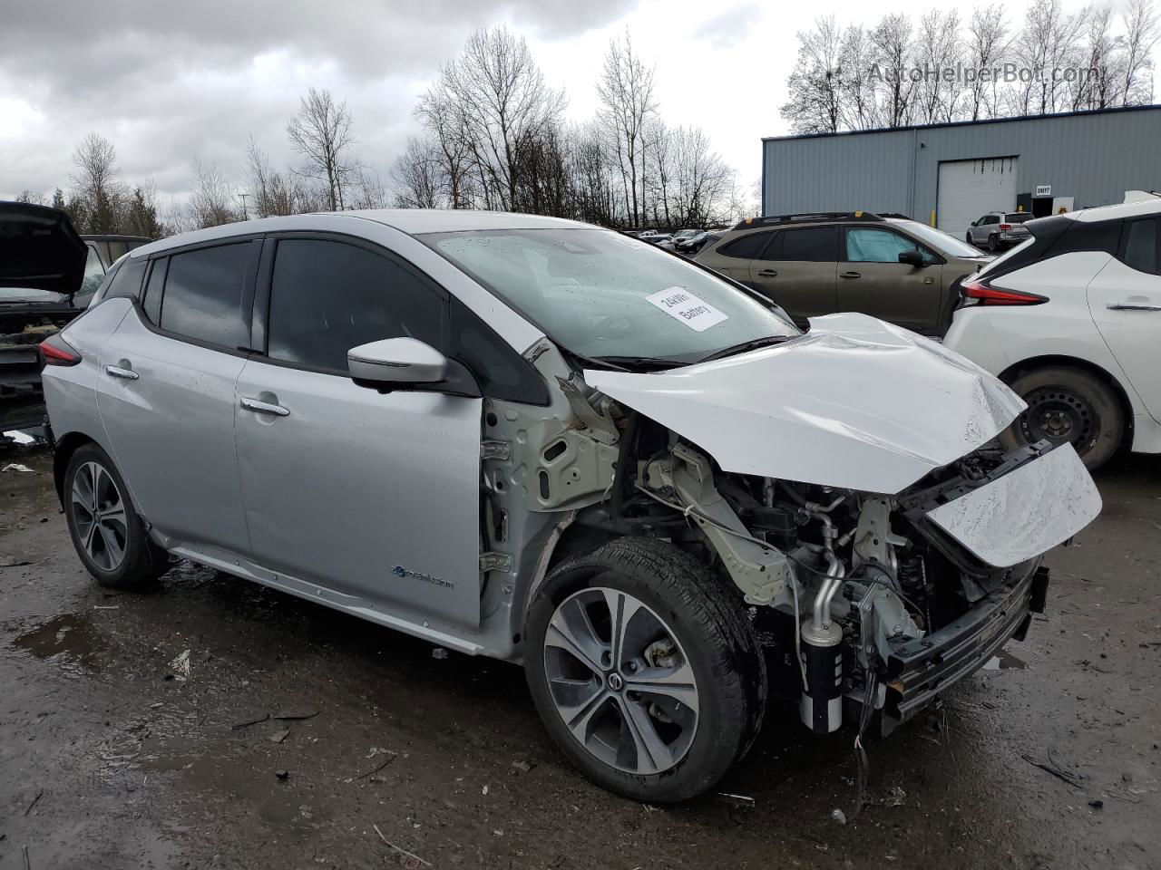 2019 Nissan Leaf S Silver vin: 1N4AZ1CP4KC306991