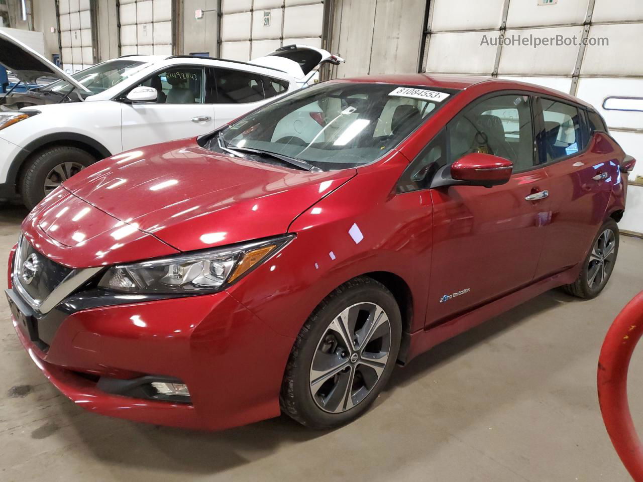 2019 Nissan Leaf S Red vin: 1N4AZ1CP5KC302934