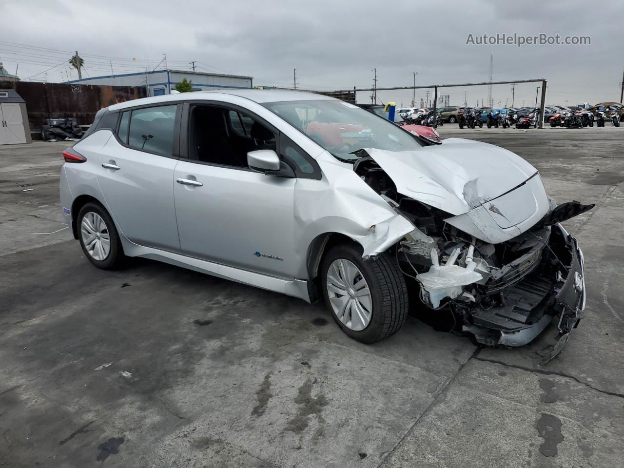 2019 Nissan Leaf S Silver vin: 1N4AZ1CP5KC303520