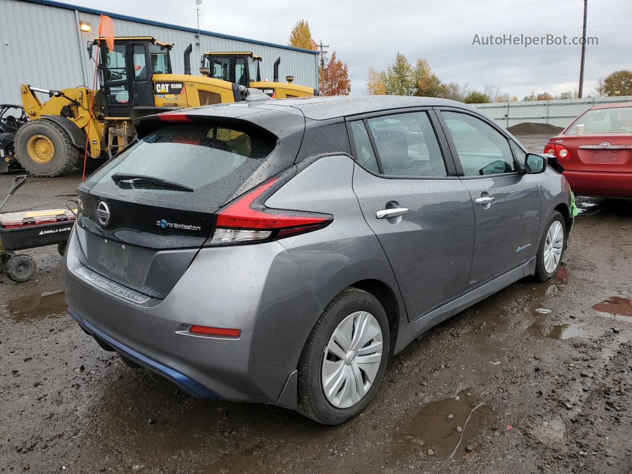 2019 Nissan Leaf S Gray vin: 1N4AZ1CP5KC304103