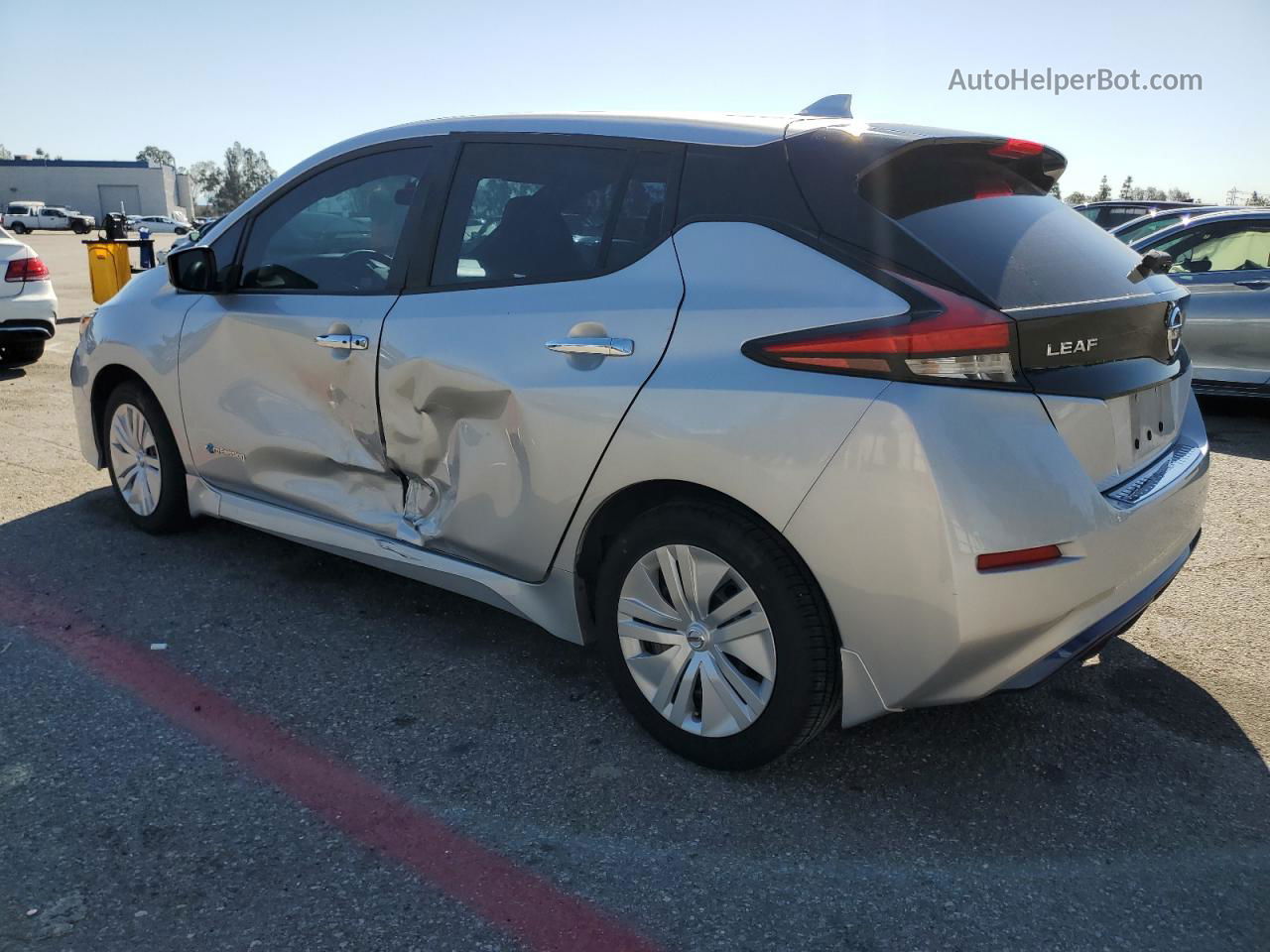 2019 Nissan Leaf S Серебряный vin: 1N4AZ1CP5KC305106