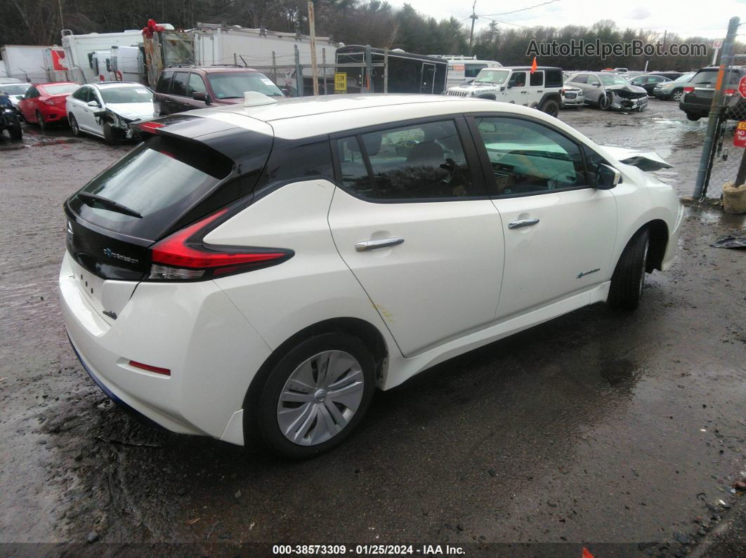 2019 Nissan Leaf S White vin: 1N4AZ1CP5KC306496