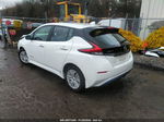 2019 Nissan Leaf S White vin: 1N4AZ1CP5KC306496