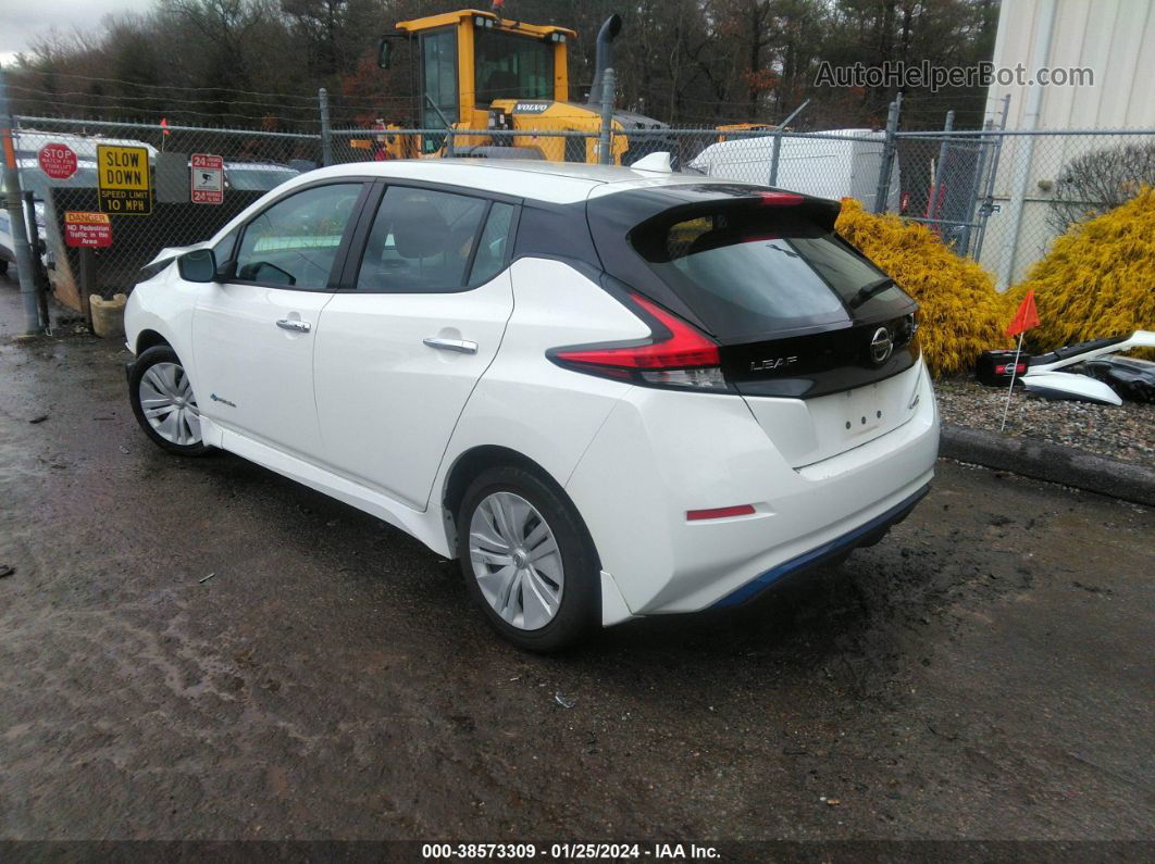 2019 Nissan Leaf S White vin: 1N4AZ1CP5KC306496