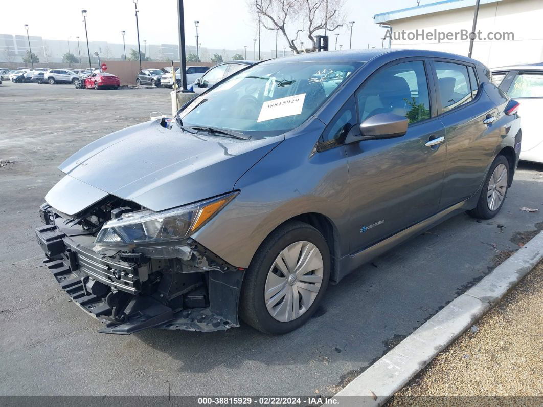 2019 Nissan Leaf S Gray vin: 1N4AZ1CP5KC312315