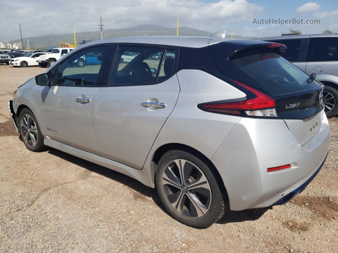 2019 Nissan Leaf S Серебряный vin: 1N4AZ1CP5KC314307