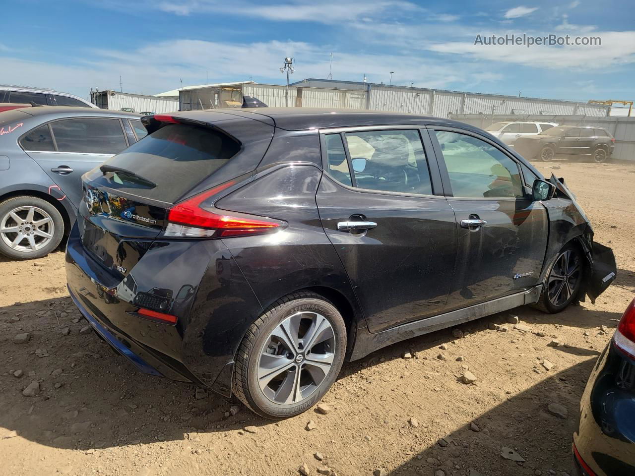 2019 Nissan Leaf S Черный vin: 1N4AZ1CP5KC315232