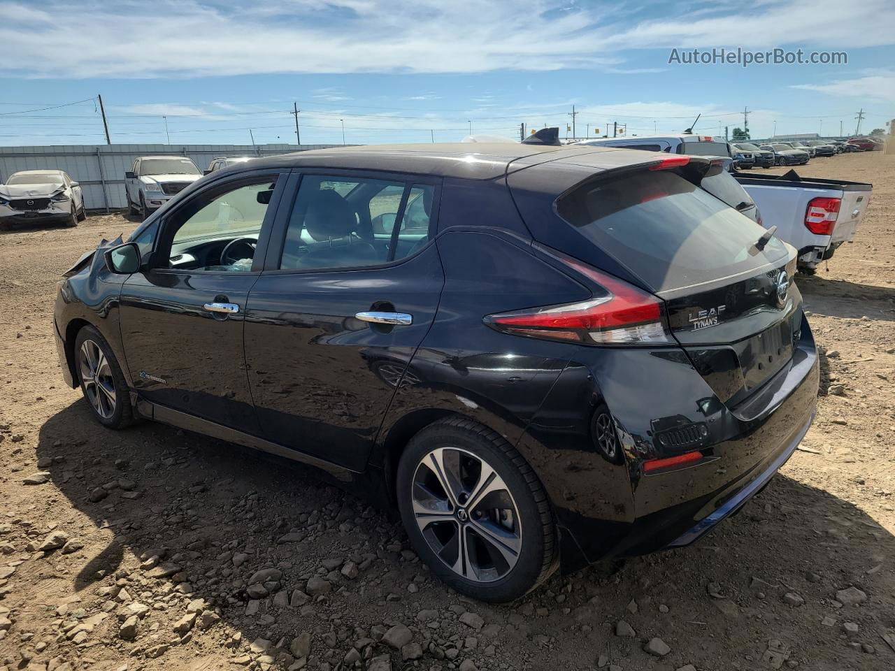 2019 Nissan Leaf S Black vin: 1N4AZ1CP5KC315232