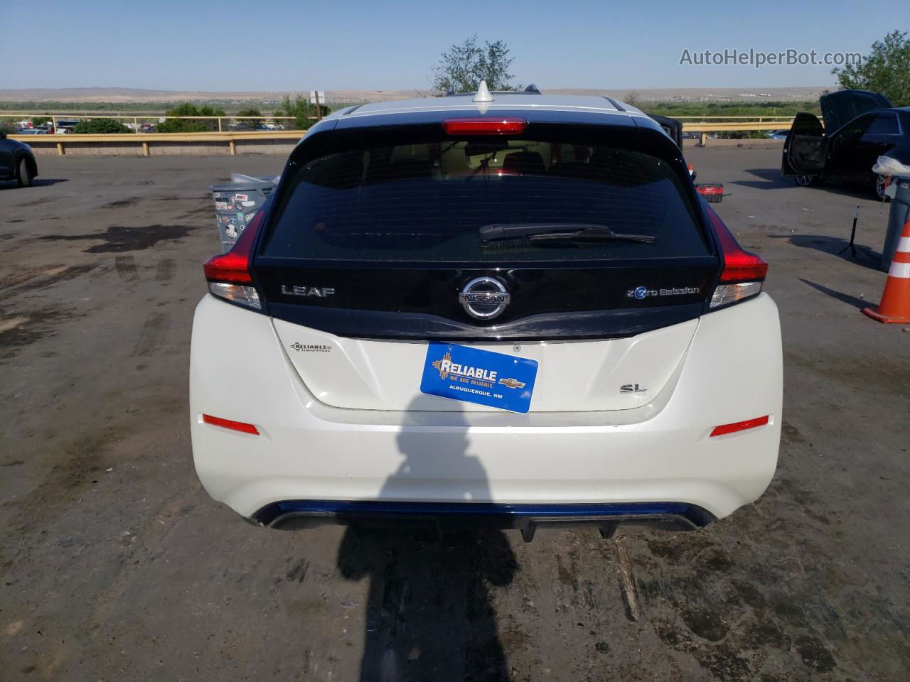 2019 Nissan Leaf S Белый vin: 1N4AZ1CP6KC302425