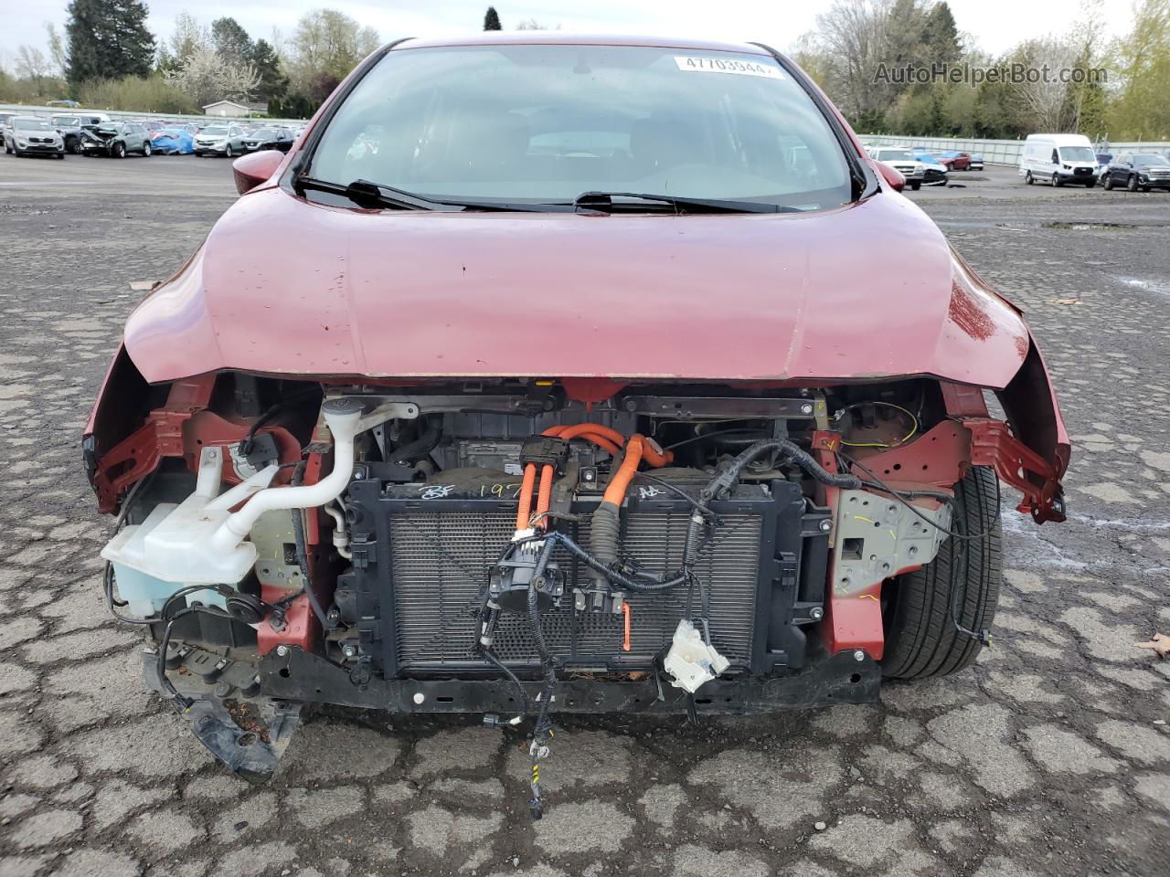 2019 Nissan Leaf S Red vin: 1N4AZ1CP6KC304868