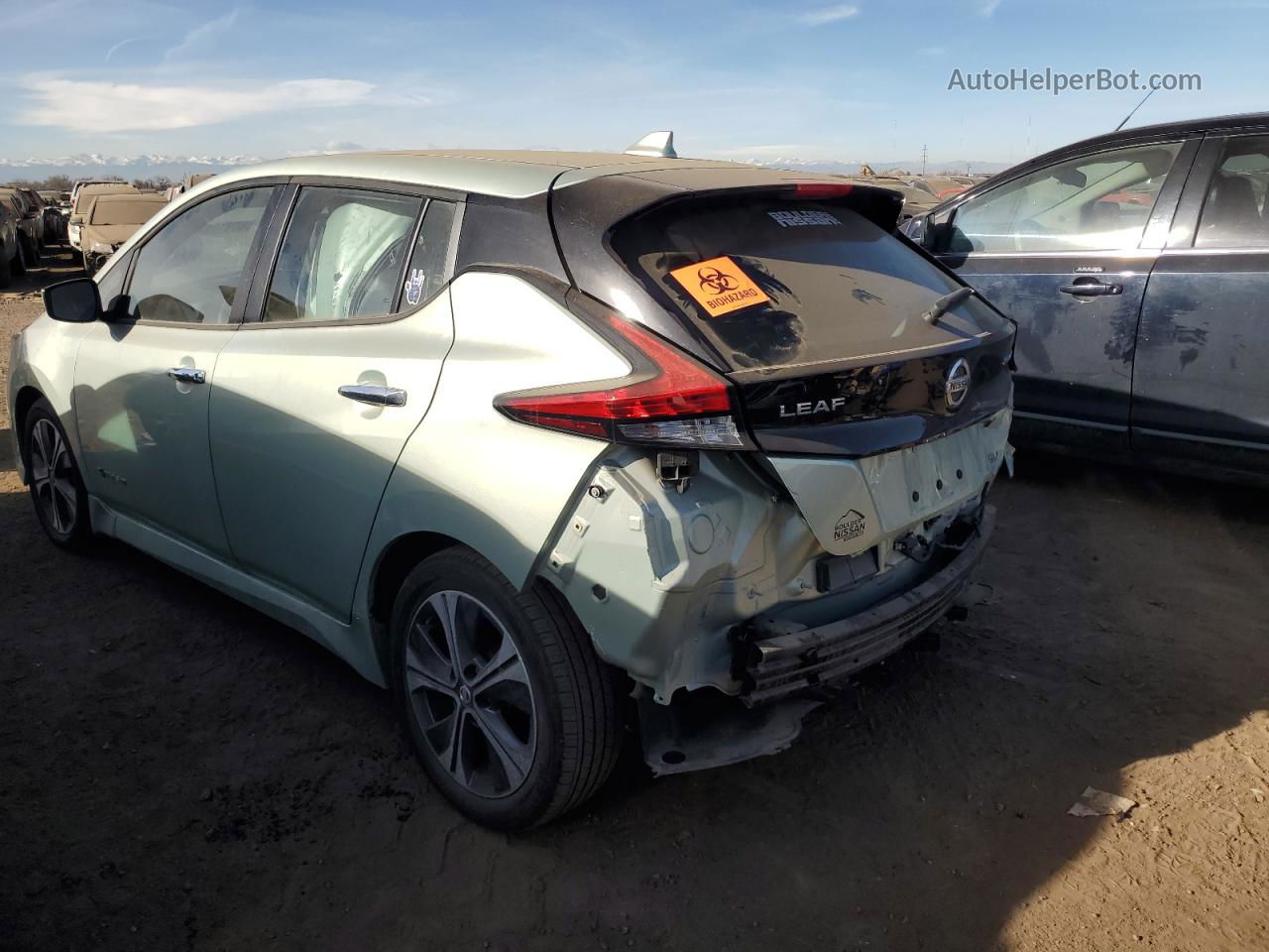 2019 Nissan Leaf S Green vin: 1N4AZ1CP6KC305082