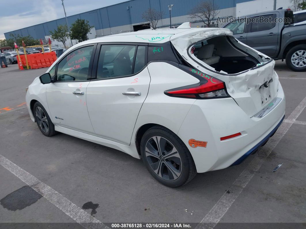 2019 Nissan Leaf Sl White vin: 1N4AZ1CP6KC305194