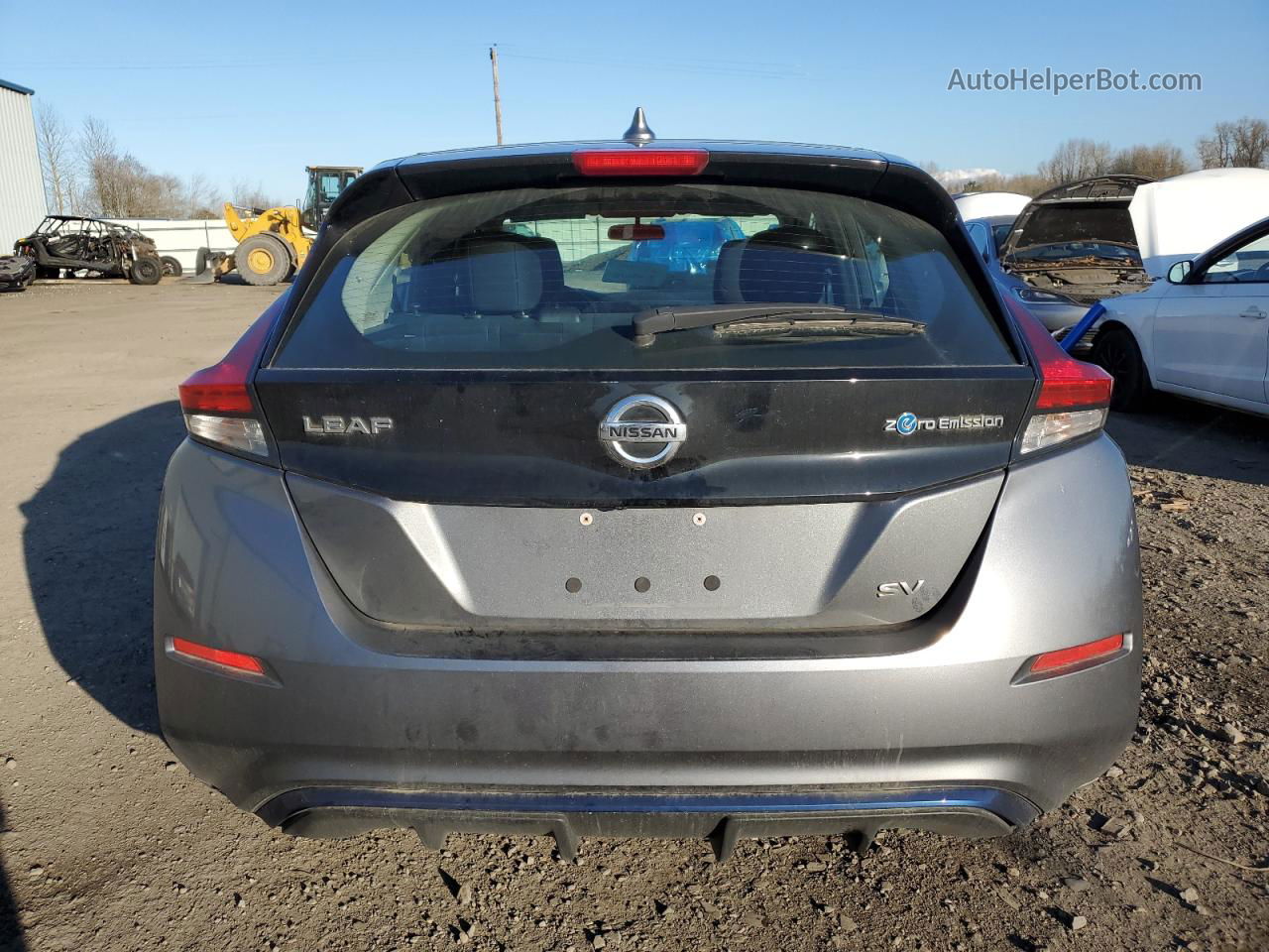 2019 Nissan Leaf S Gray vin: 1N4AZ1CP6KC307379