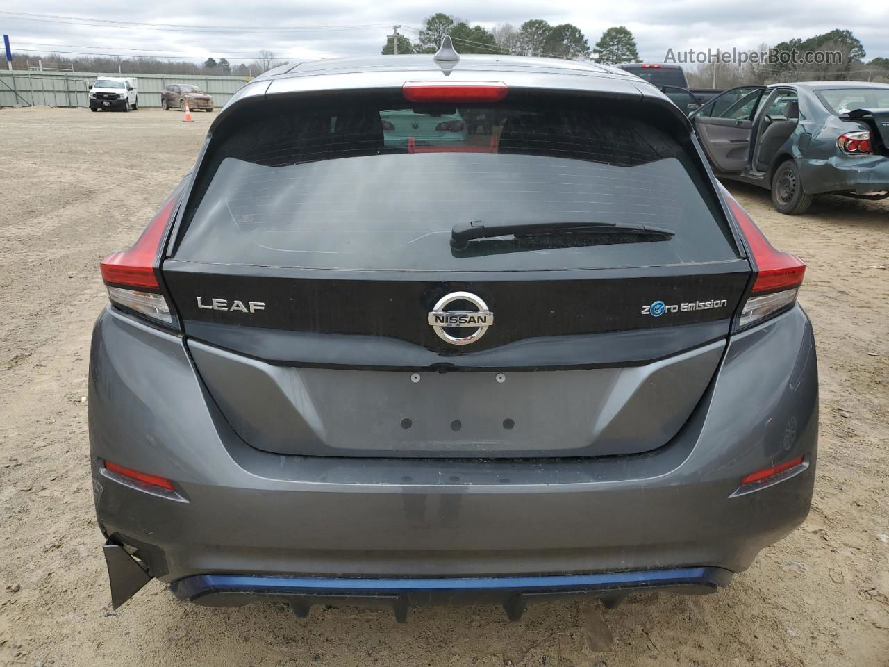 2019 Nissan Leaf S Gray vin: 1N4AZ1CP7KC303003