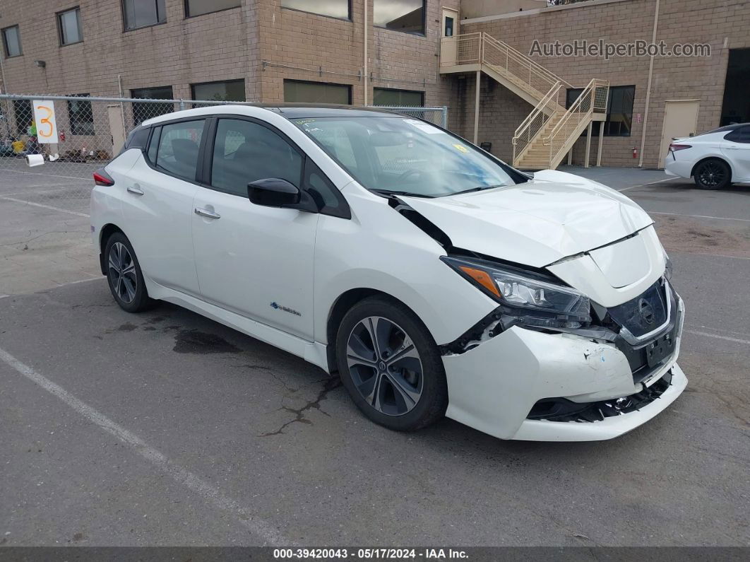 2019 Nissan Leaf Sv White vin: 1N4AZ1CP7KC304992